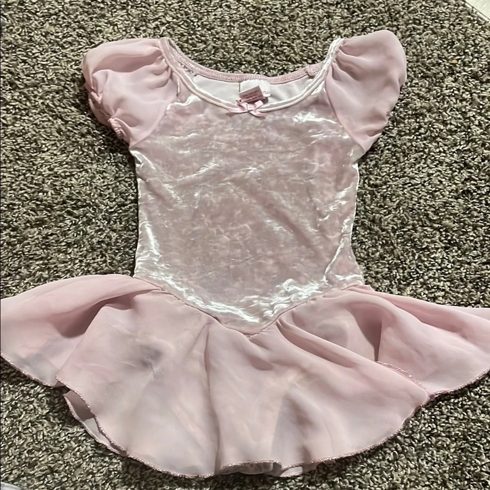 Xhilaration Light Pink Velvet Ballet Dance Costume